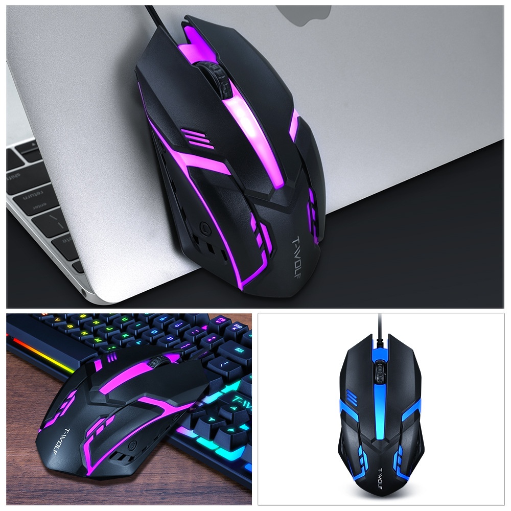 Wired Luminous Mouse USB Desktop Computer RGB Notebook Office Cheap Game - Image 3