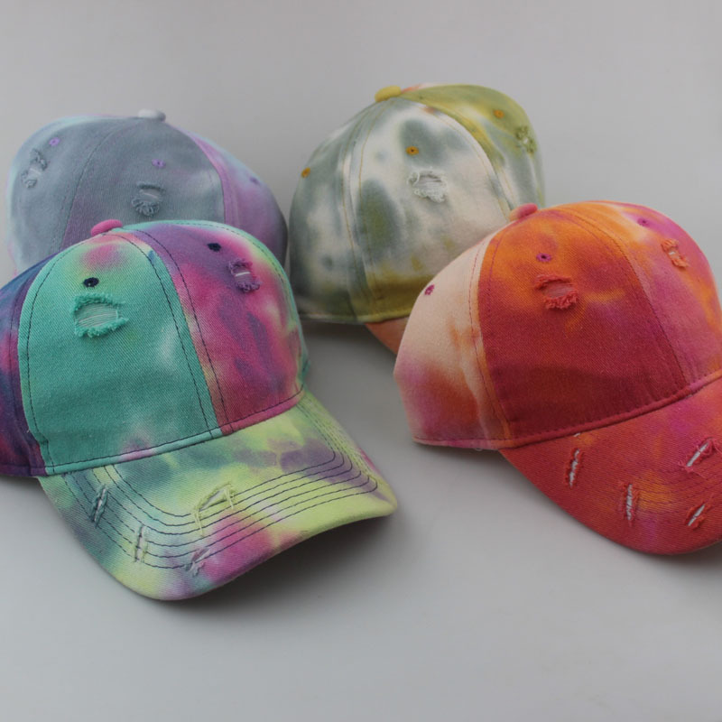 Title 9, Casquette de baseball tie-dye à trous colorés d...