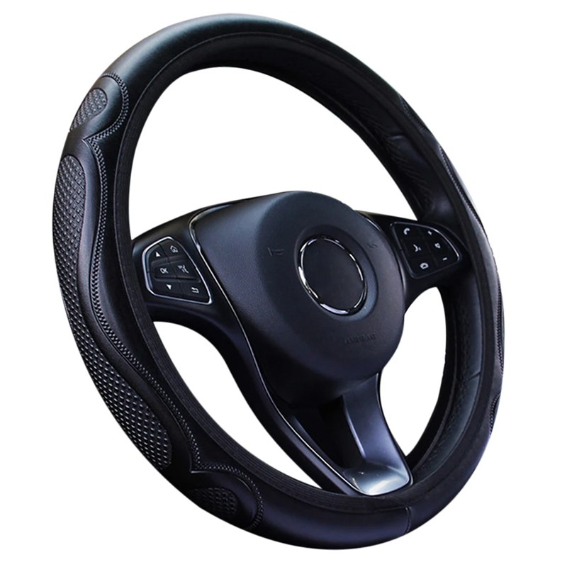15 Universal Car Steering Wheel Cover Anti Slip PU Leather Comfortable 38cm