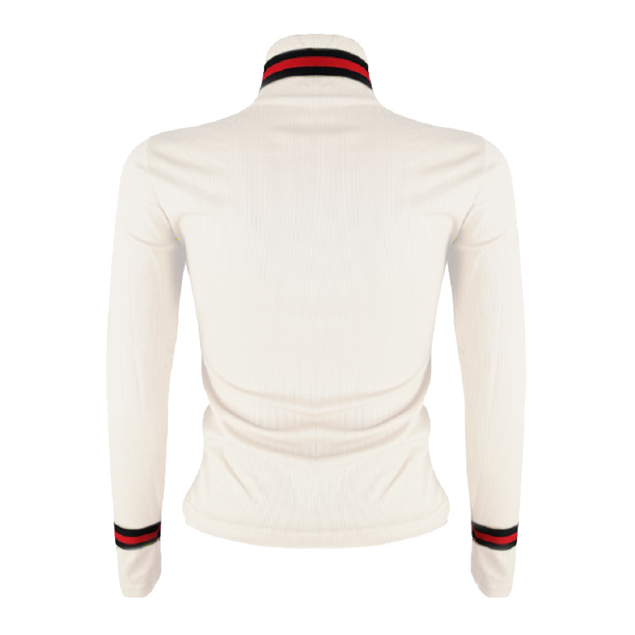 Europe And America Autumn And Winter New Tight Bottomed Knitwear Stand Collar Long Sleeve Women's Top