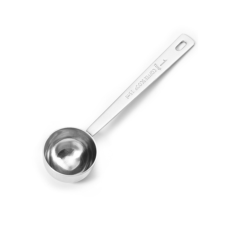 Silver measuring spoon