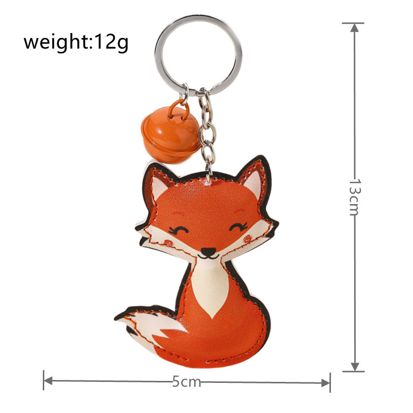 Title 5, Cartoon Animal Bell Fox Ornaments Handbag Pendant