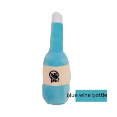 Pet Dog Sound Plush Sound - Blue Wine Bottle - View 1