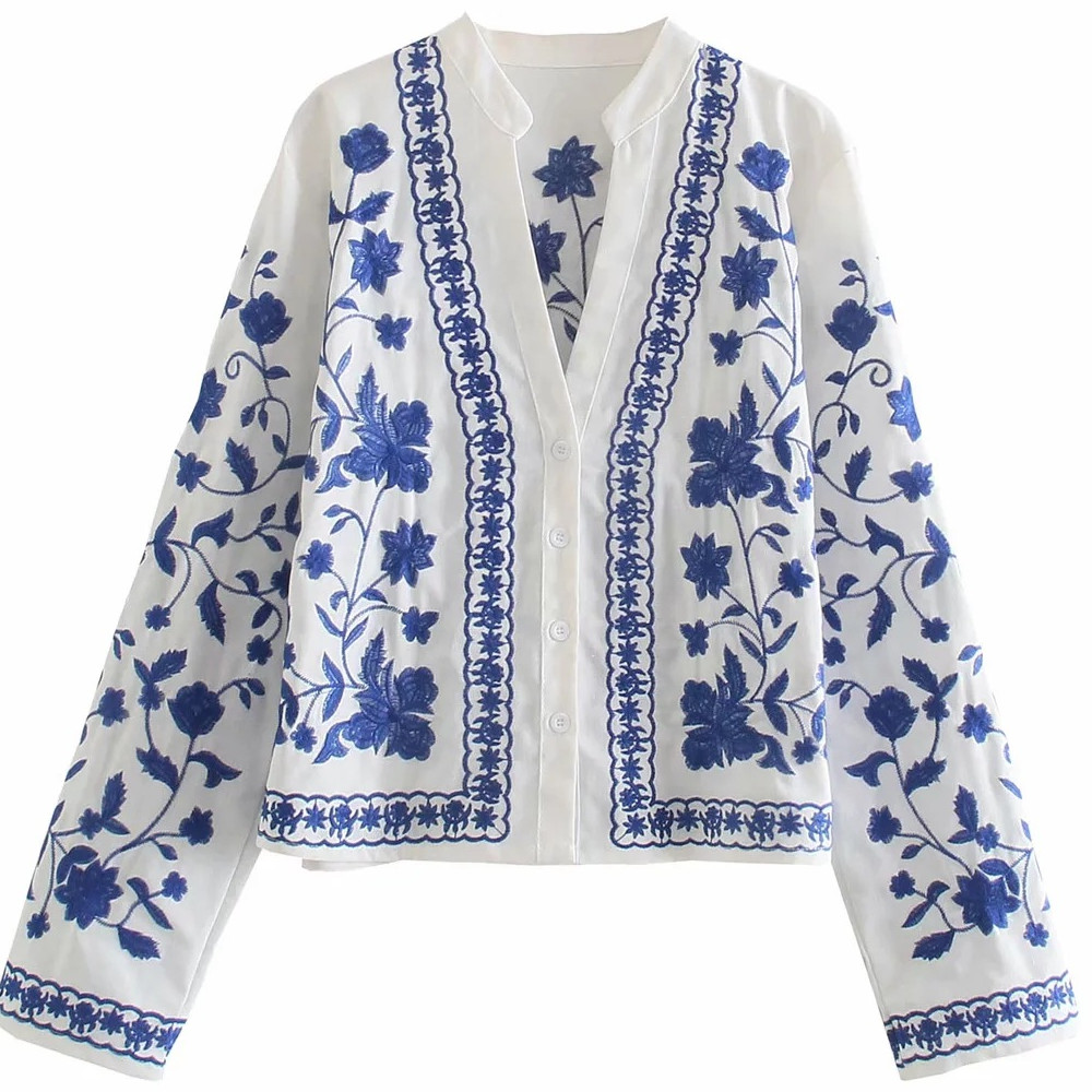 New Wholesale Embroidered Cardigan Coat