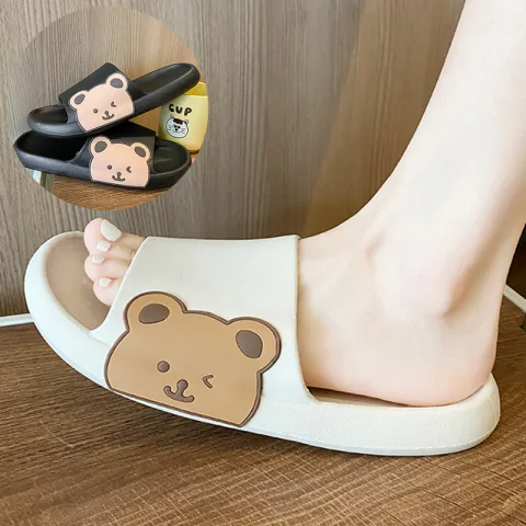 Cute Bear Slippers Summer Beach Shoes Bathroom