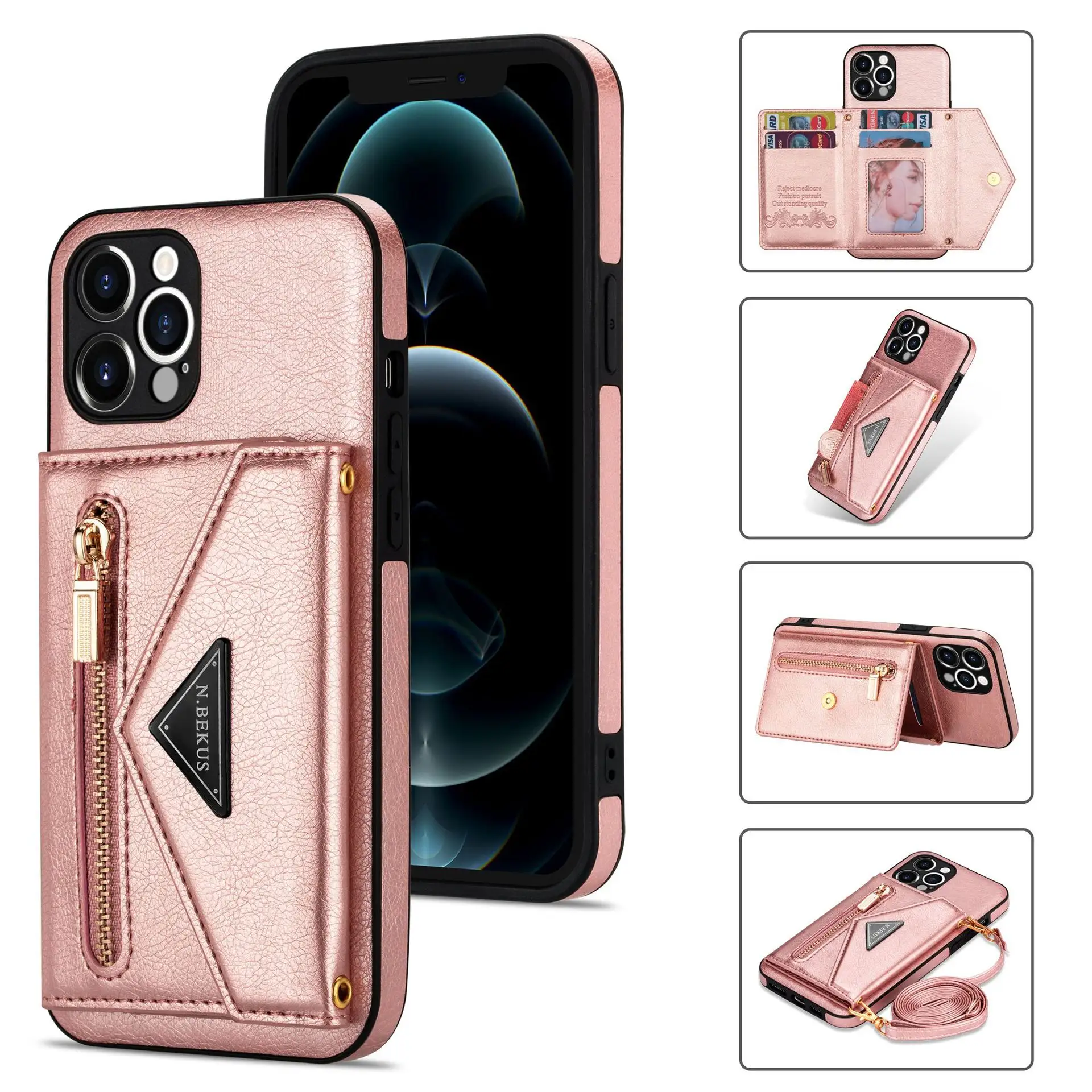 Crossbody Phone Case With Leather Strap