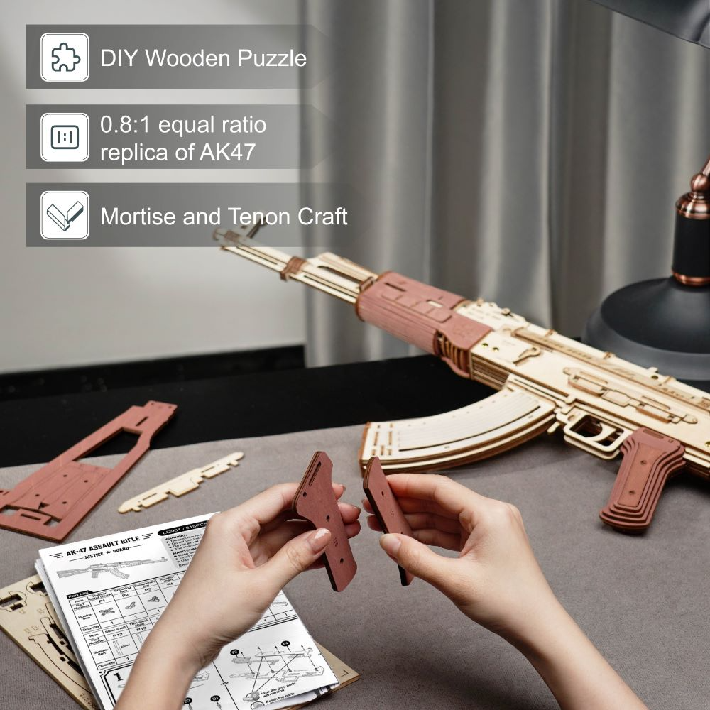 Puzzle En Bois Revolver ROKR puzzle en bois 3D Puzzle En Bois Revolver ROKR