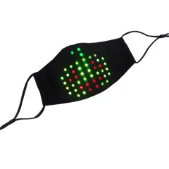 LED Display Luminous Voice Control Mask Party Voice - 21.5X15.5Cm - View 1