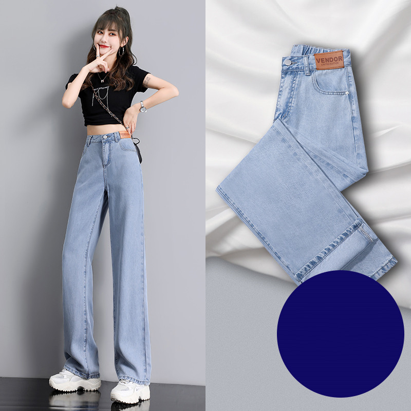 Title 3, Womens High Waist Jeans Summer Straight Leg Te...