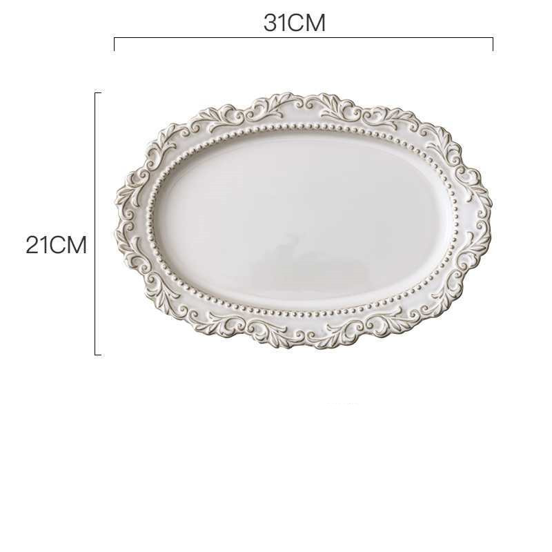 12inch eggshaped plate