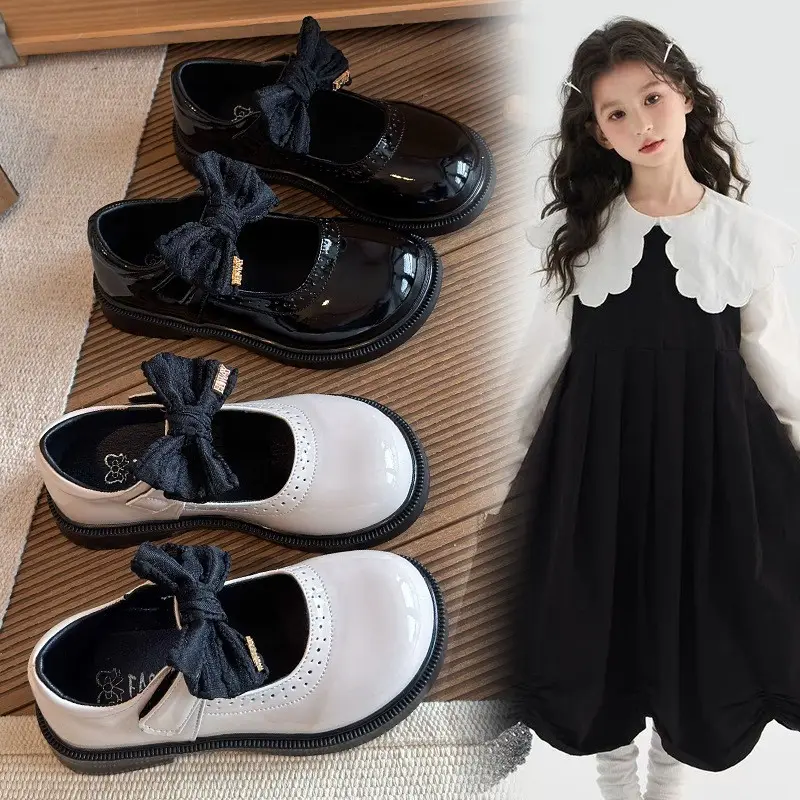 2026 Spring New Kids Leather Shoes, Stylish