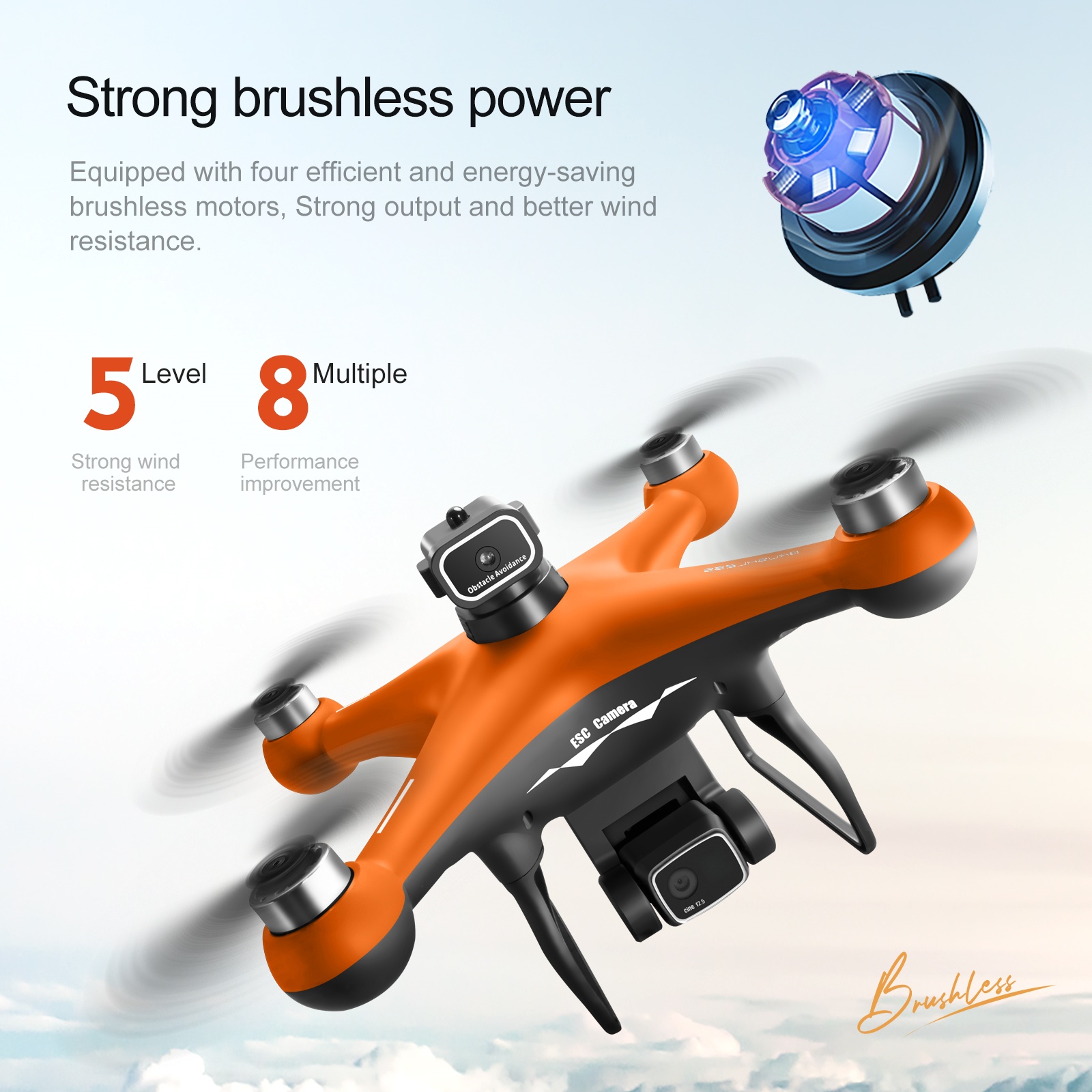 S116 - Dual Camera - Orange - Dual Battery