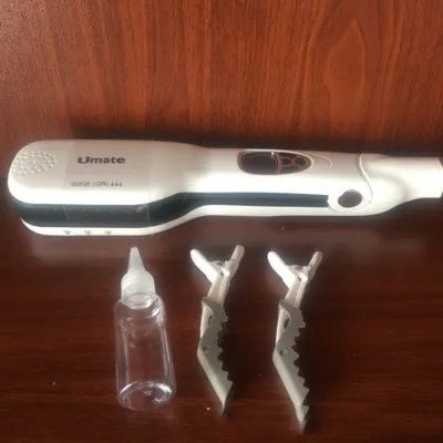 Steam Spray Hair Straightener Splint Comb Spray Hair Straightener White - Shop at LoveMi