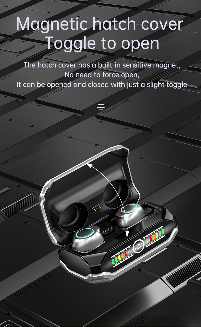 Touch Digital Display True Wireless Motion Low Delay Mechanical Bluetooth Headset - Image 6