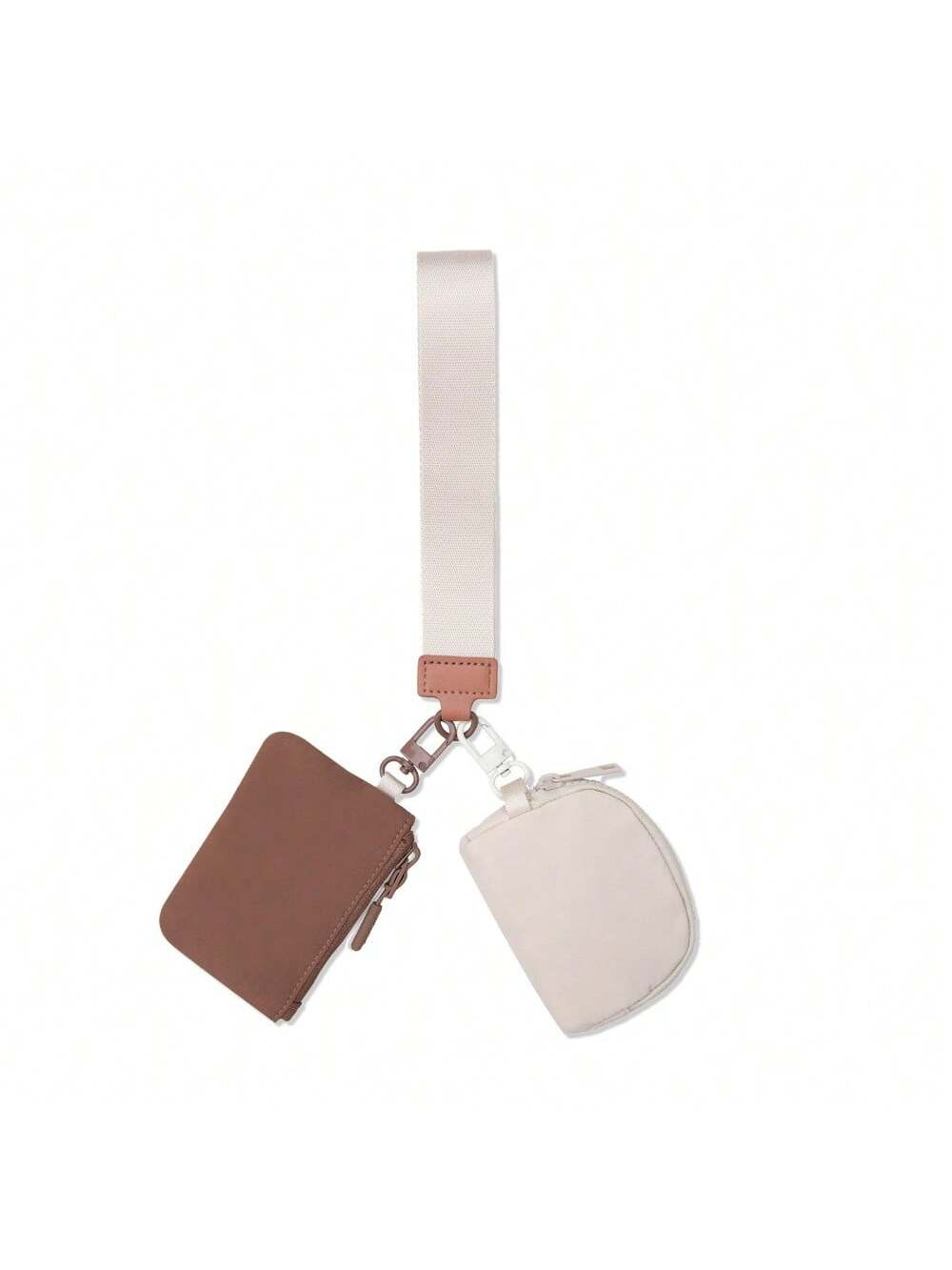 KeyChain Wallet Wristlet Wallets For Women Mini Zip Dual Pouch Wristlet — foto 7