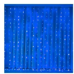 Led Modeling Lamp Internet Celebrity Bedroom Romantic Room Curtain Light - Blue - View 1
