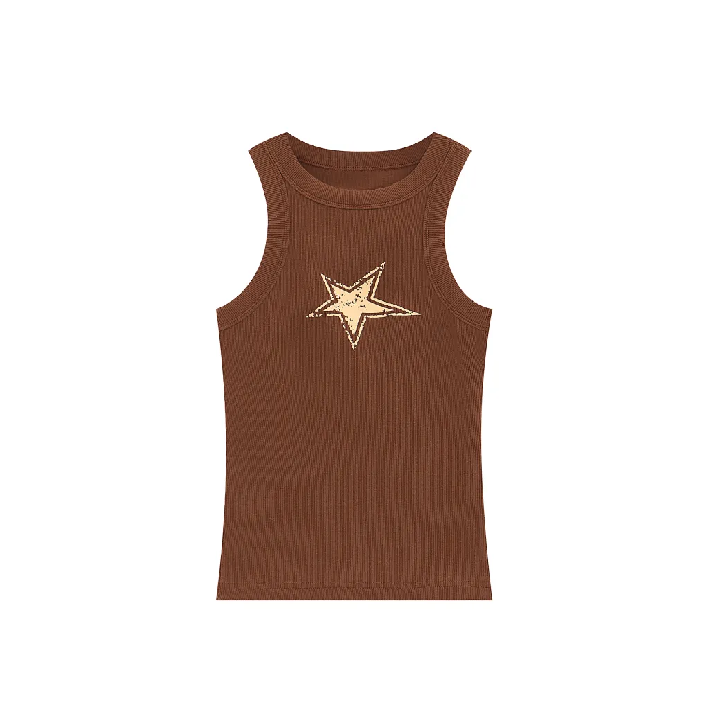 Hand Worn And Washed Old Vests - Dark Brown