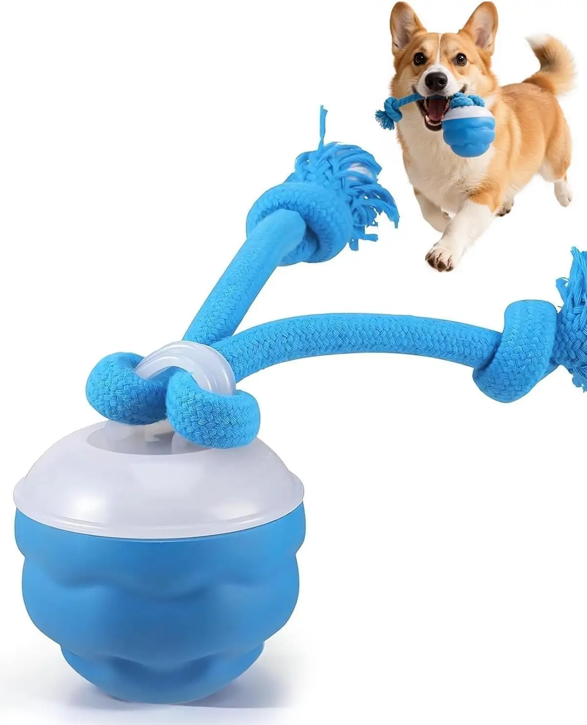 Interactive Dog Toys With Rope -Smart Ball