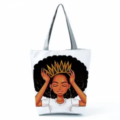 Girls Print Portable Lazy Lightweight Shopping Bag - Hl2112 - View 1