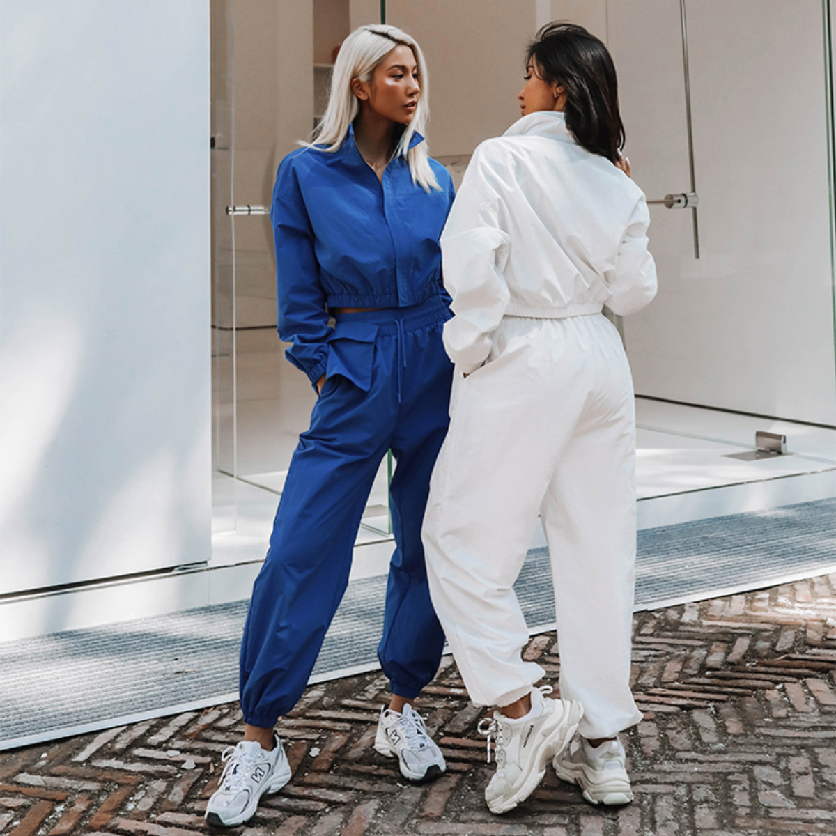 New Fashion Cardigan Long-sleeved Top Loose Trousers Two-piece Suit