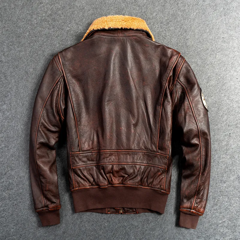 Men's Genuine Leather G1 First Layer Motorcycle