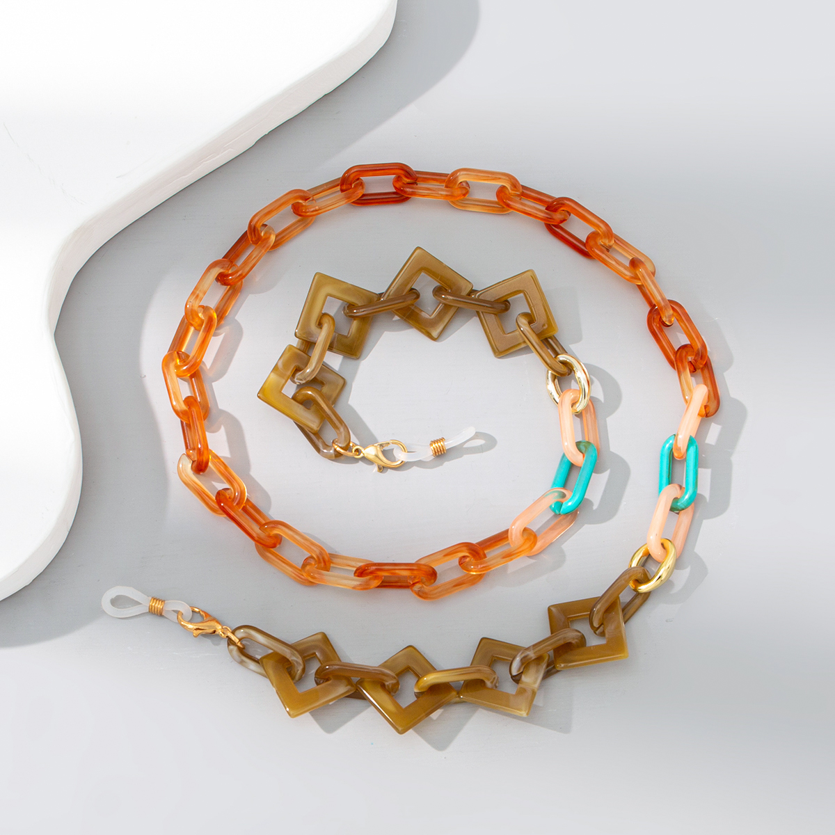 Colorful Mixed Acrylic Neckband And Eyeglass Chain - Image 7