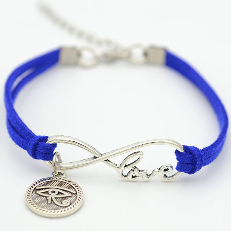 Velvet Alloy Figure 8 Love Bracelet Unisex Jewelry