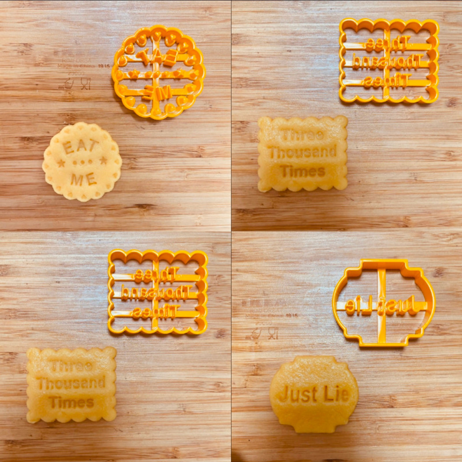 Biscuit Mold With Good Wishes