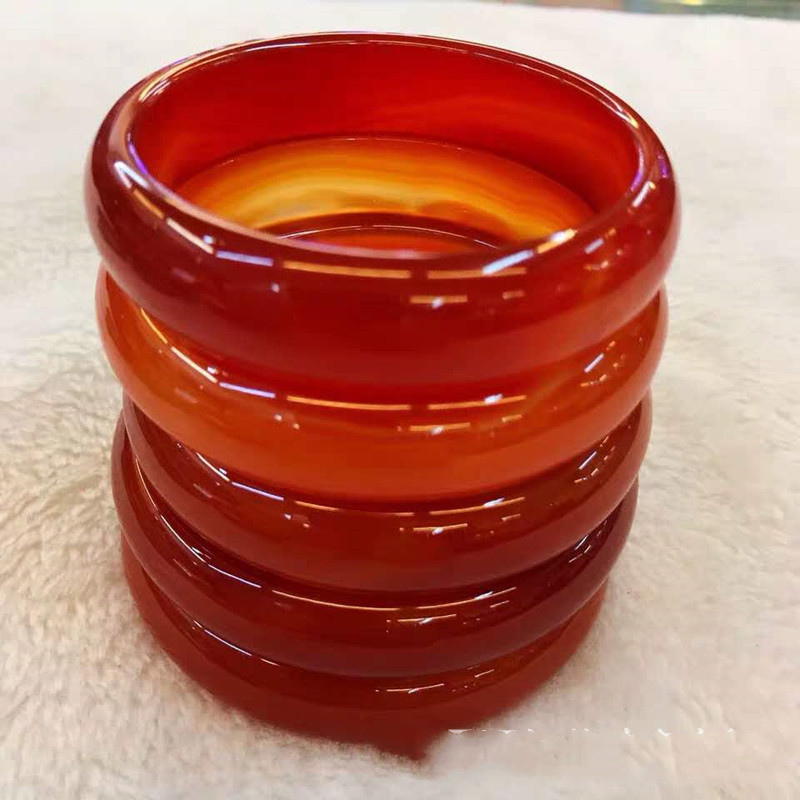 Patterned Ice Chalcedony Crystal Bracelet Jade Jade