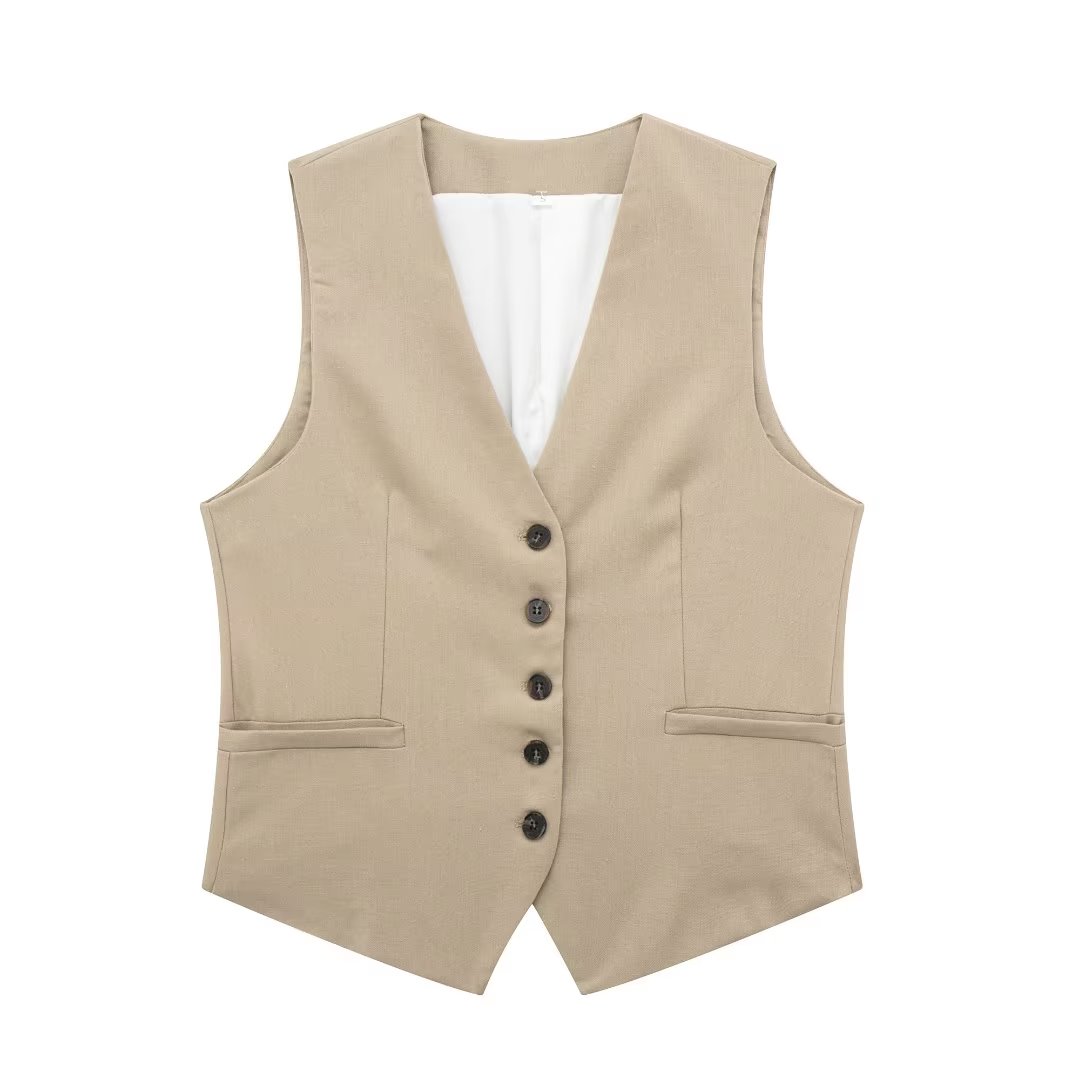 Women's Linen Blend Tank Top Casual