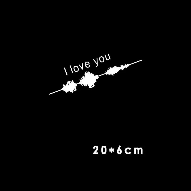 Car Electrocardiogram Creative Sound Wave Chart Sticker