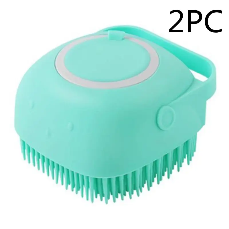 Silicone Dog Bath Massage Gloves Brush Pet
