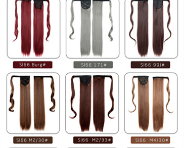 Chemical Fiber Invisible Velcro Ponytail High Temperature Wire Winding Ponytail No.171 - Shop at LoveMi