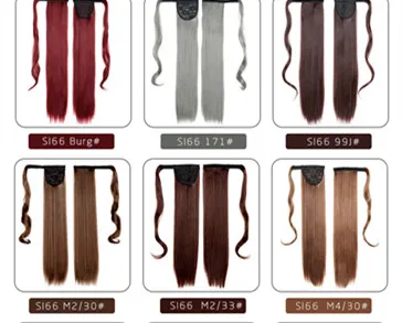 Chemical Fiber Invisible Velcro Ponytail High Temperature Wire Winding Ponytail No.171 - Shop at LoveMi