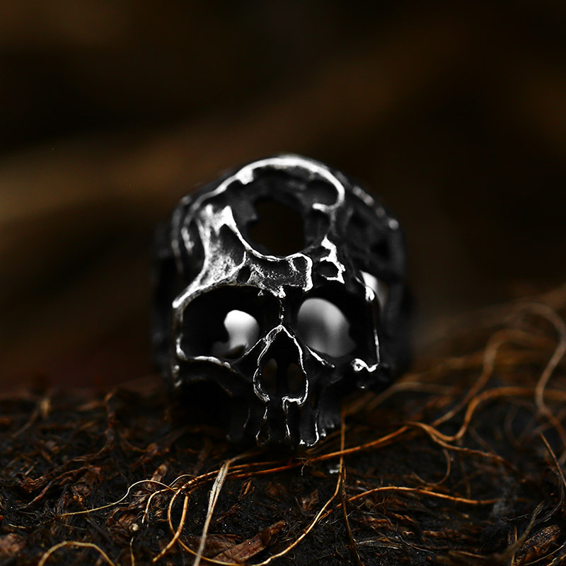 Men's Stainless Steel Punk Hip Hop Retro Skull Ring