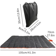 Waterproof Carpet For Dogs And Cats Portable Folding Mat Made Of Oxford Fabric Moisture Proof For Camping - Black - View 1
