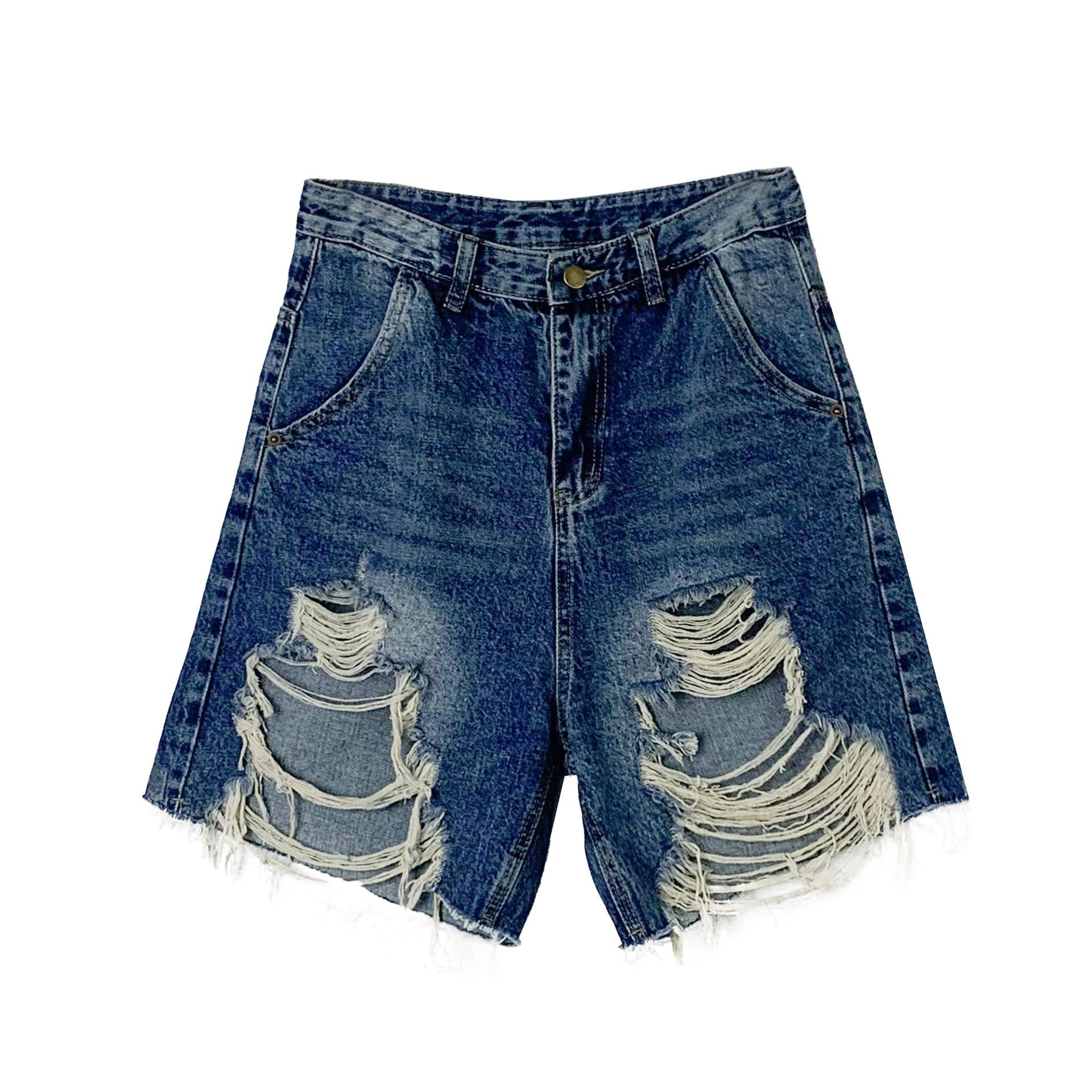 Ruffian Casual Retro Ripped Jeans Women's Blue - Shop at LoveMi