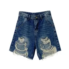 Ruffian Casual Retro Ripped Jeans Women's - Blue - View 1