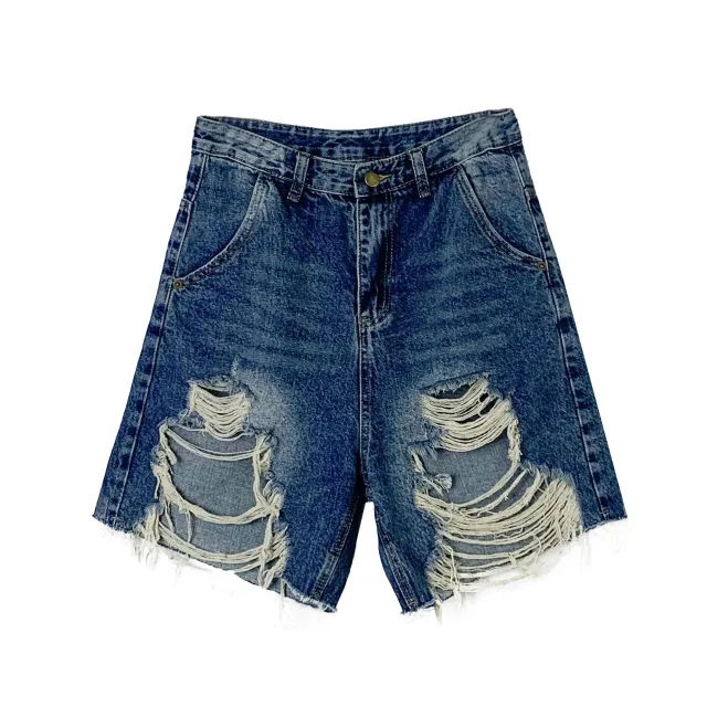 Ruffian Casual Retro Ripped Jeans Women's Blue - Shop at LoveMi