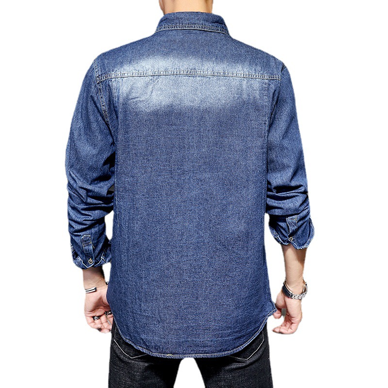 New Trendy Tooling Jacket Casual Denim Jacket Trendy Men's Top