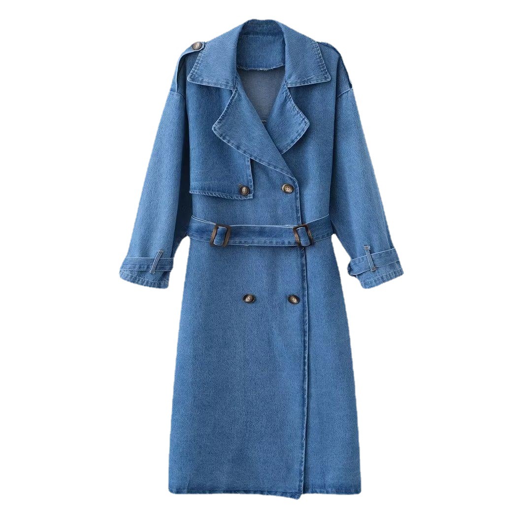 Title 2, Fashion Double Breasted Belt Trench Coat