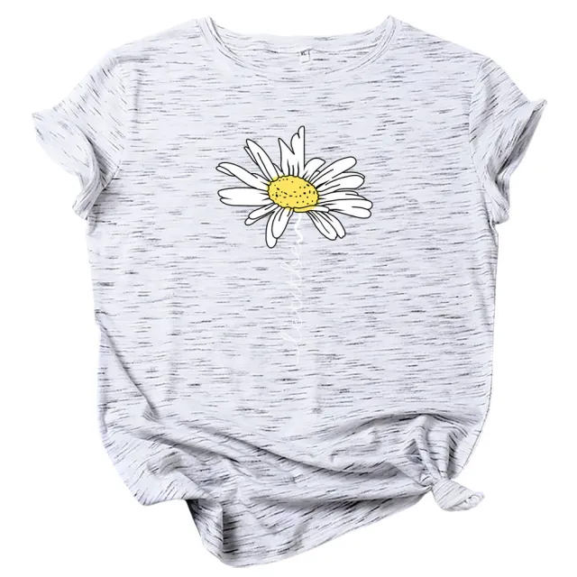 Women Printed Short Sleeve Letter Fashion Marble Color - Shop at LoveMi