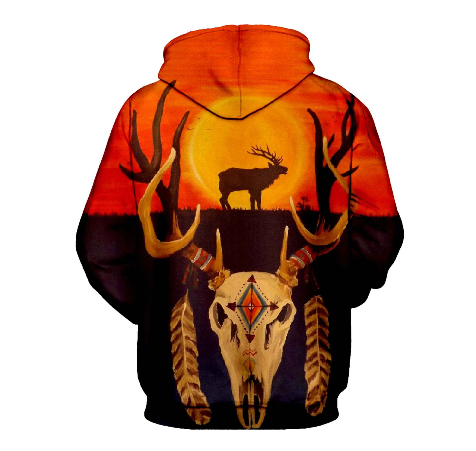 Title 6, Digital Print Yellow Bull Head Sweatshirt