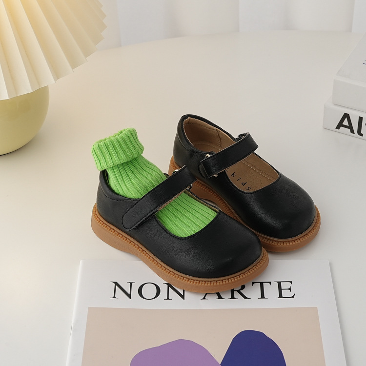 All-match Children's Neutral Leather Shoes - 14