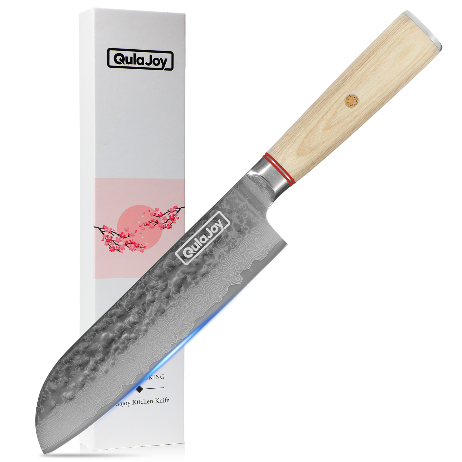 Qulajoy Nakiri Knife 6.9 Inch, Professional Vegetable Knife Japanese Kitchen Knives 67-Layers Damascus Chef Knife, Cooking Knife For Home Outdoor With Ergonomic Wood Handle.