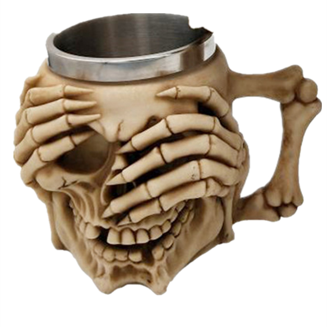 Blindfolded Skull Mug