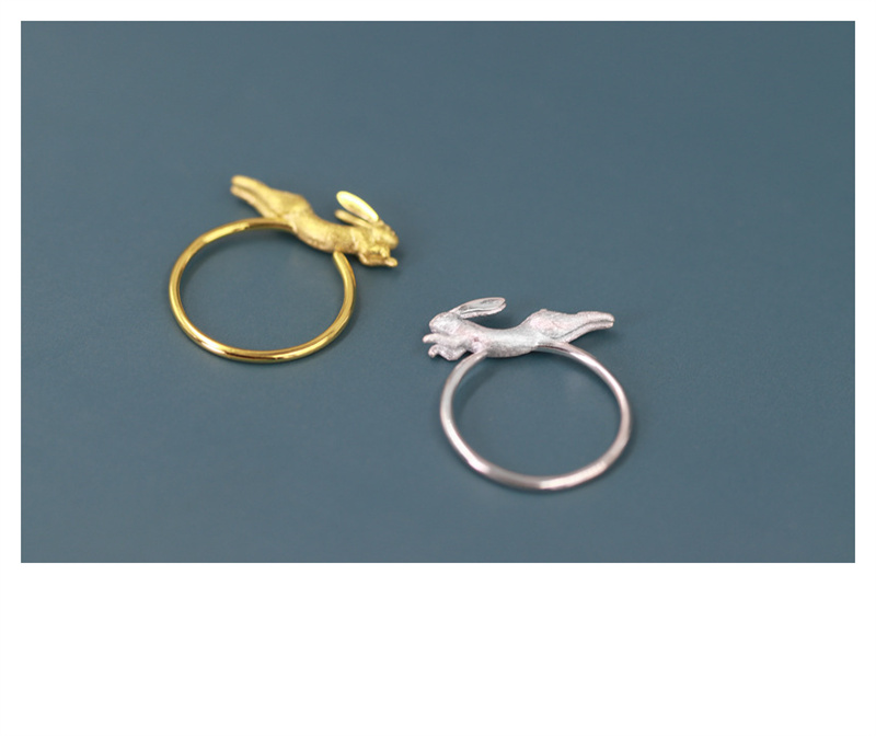 Jade Rabbit Ring In Sterling Silver Lovely