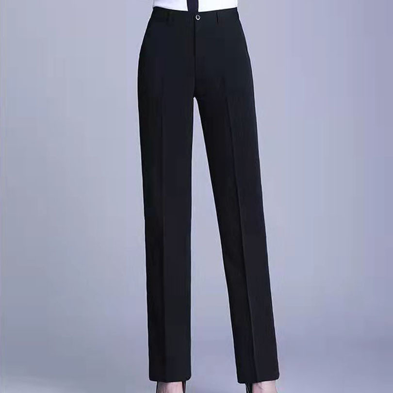 Title 4, Wide Leg Long Pants Black Professional Straight...