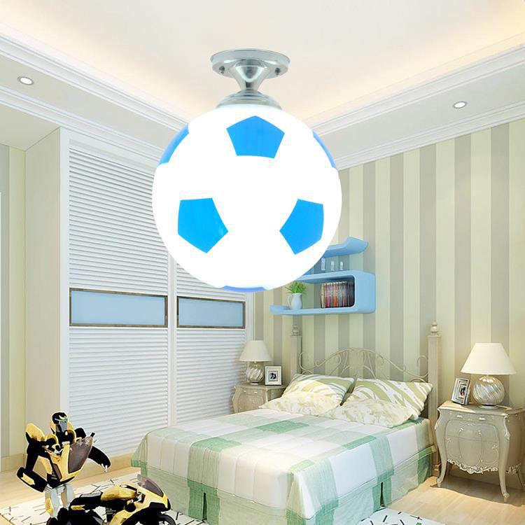 LED Ceiling Lamp Modern Color Basketball Football Chandelier Bedroom Cartoon Lamp - 5