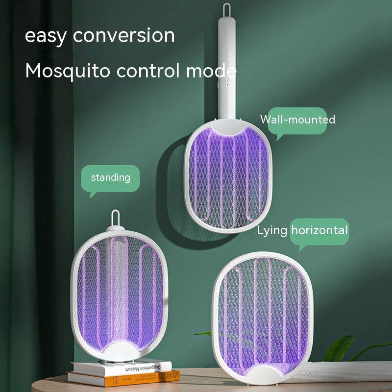 Rechargeable Household Strong Two-in-one Folding Mosquito Swatter - Image 3